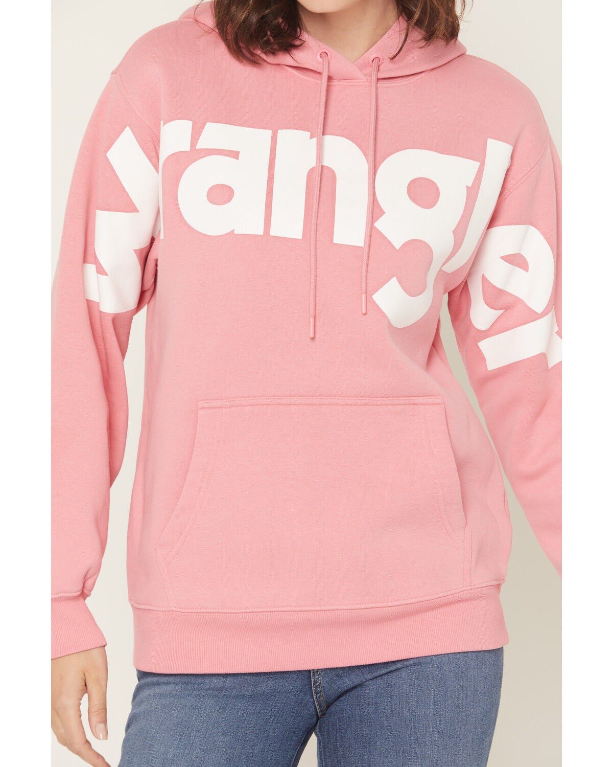 Image #3 - Wrangler Retro Women's Logo Hoodie, Pink, hi-res