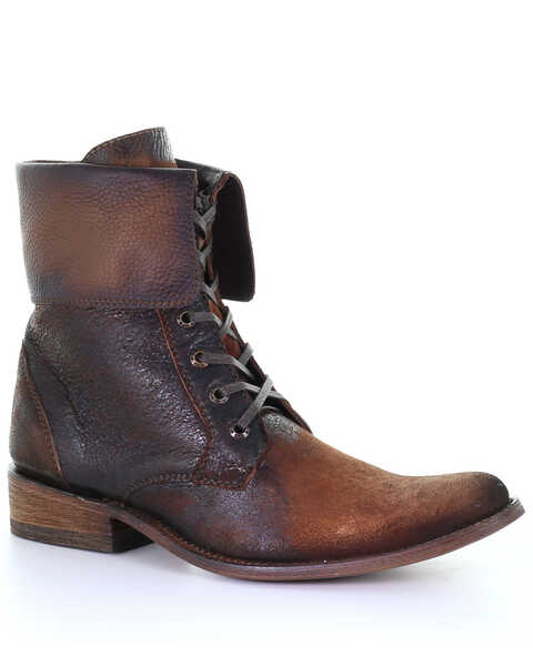 Image #1 - Corral Men's Lace-Up Ankle Boots - Medium Toe, Chocolate, hi-res
