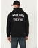 Image #1 - Ariat Men's FR Duster Work Hard Hooded Sweatshirt, Black, hi-res