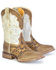 Image #1 - Tin Haul Men's Cross & Thorns Western Boots - Broad Square Toe, Tan, hi-res