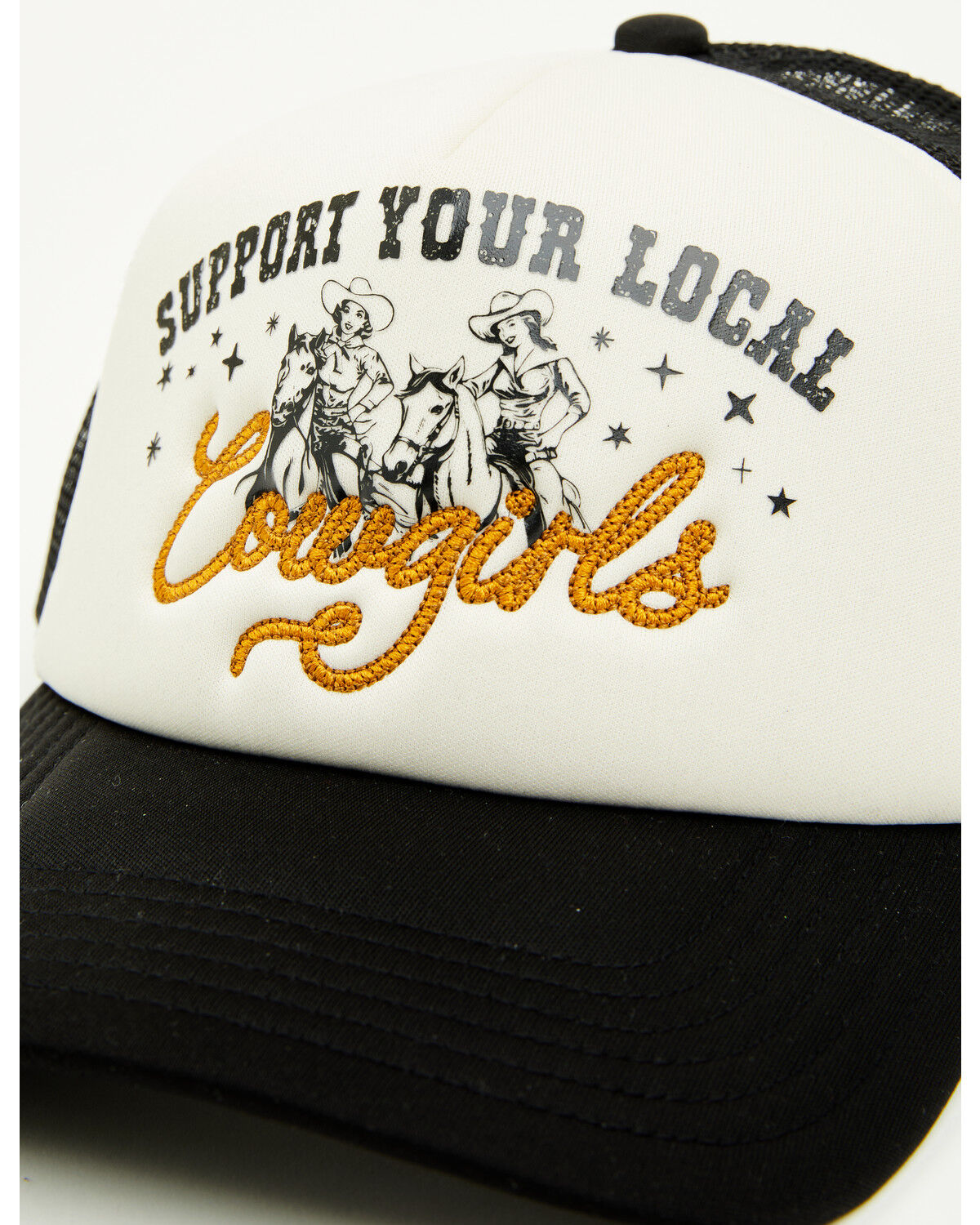 Image #2 - Shyanne Women's Support Your Local Cowgirls Ball Cap, Tan, hi-res