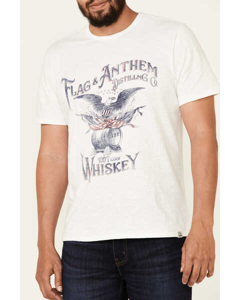 Flag & Anthem Men's White Whiskey Eagle Graphic Short Sleeve T-Shirt , White, hi-res