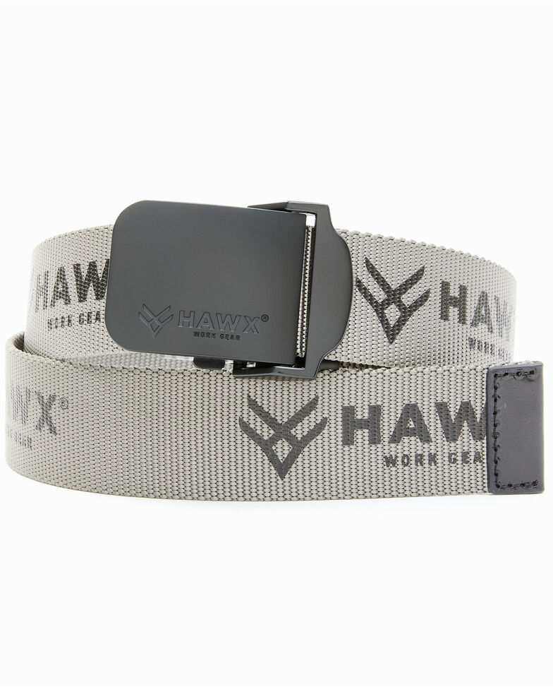 Hawx Men's Web Belt, Grey, hi-res
