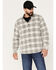 Image #1 - North River Men's Corduroy Medium Plaid Long Sleeve Button Down Shirt, Natural, hi-res