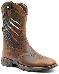 Cody James Men's Texas Flag Lite Western Boots - Wide Square Toe, Brown, hi-res