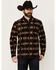 Image #1 - Powder River Outfitters Men's Boot Barn Exclusive Southwestern Print 1/4 Zip Pullover, Brown, hi-res