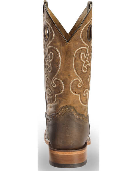 Image #7 - Cody James Men's Saddle Vamp Western Boots - Broad Square Toe, Brown, hi-res