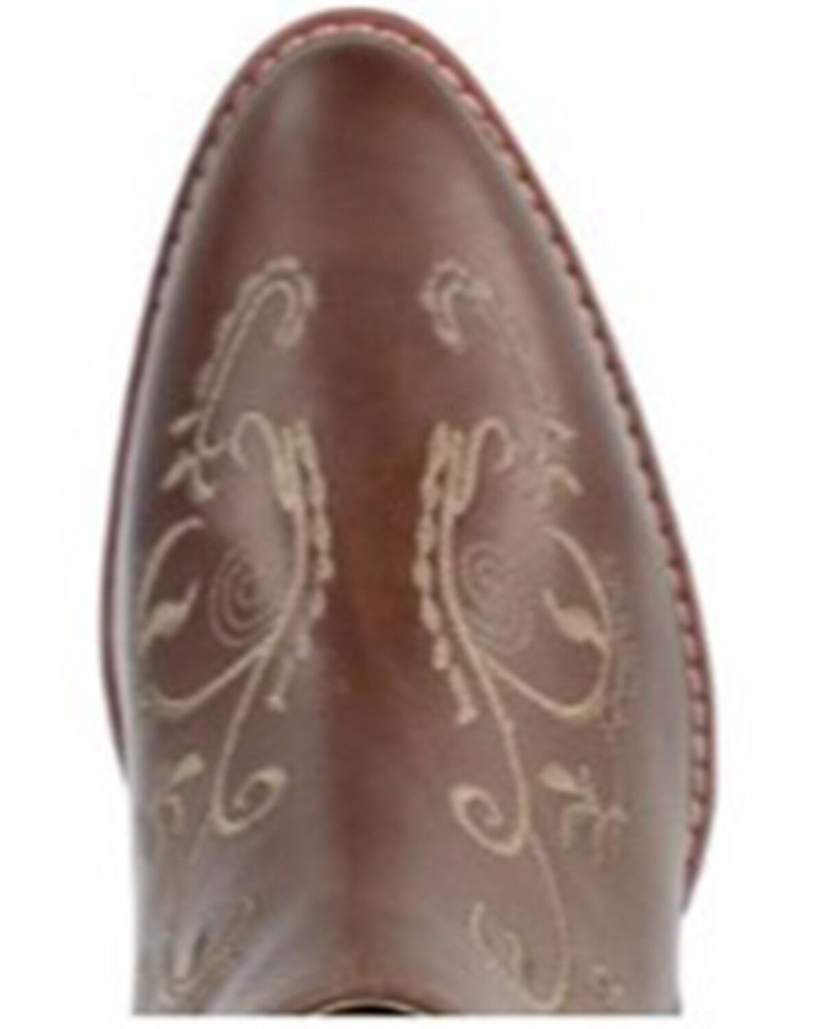 Image #6 - Smoky Mountain Women's Emily Distressed Western Booties - Round Toe, Brown, hi-res