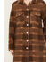 Image #3 - Panhandle Women's Plaid Print Knit Sweater Coat , Dark Brown, hi-res