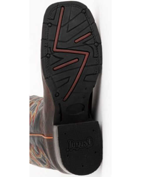 Image #7 - Ferrini Men's Blaze Western Performance Boots - Square Toe, Chocolate, hi-res