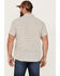 Image #4 - North River Men's Dobby Horizontal Stripe Short Sleeve Button Down Western Shirt, White, hi-res