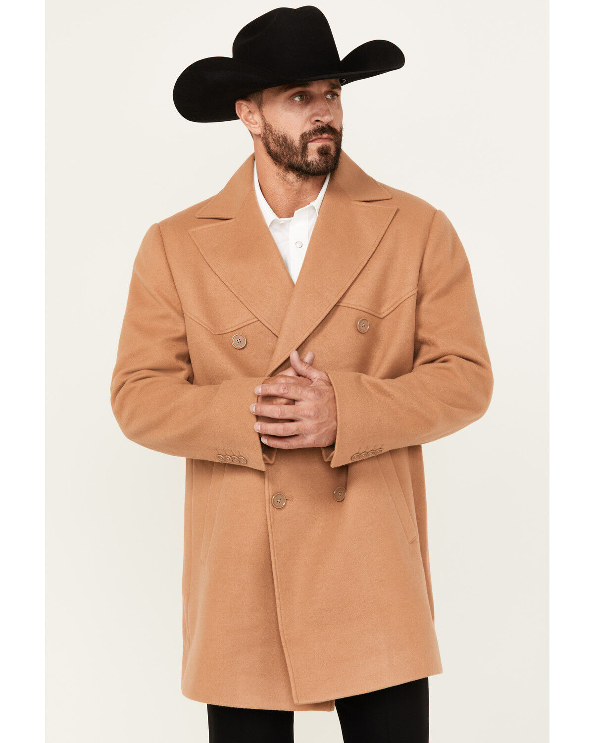 Image #1 - Cody James Black 1978® Men's Men's Alpine Wool Dress Coat, Tan, hi-res