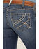 Image #4 - Ariat Women's Dark Wash Mid Rise Everlee Stretch Straight Jeans, Dark Wash, hi-res