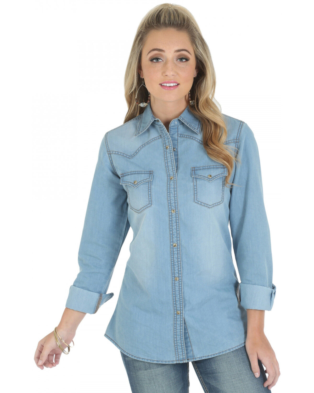 stonewash denim shirt