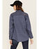 Image #4 - Ariat Women's FR Beverly Geo Print Long Sleeve Snap Work Shirt, Navy, hi-res