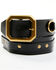 Image #1 - Brothers and Sons Men's James Utility D-Ring Buckle Belt, Black, hi-res