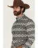 Image #2 - RANK 45® Men's Blaze Southwestern Striped Long Sleeve Button-Down Stretch Western Shirt, Black, hi-res