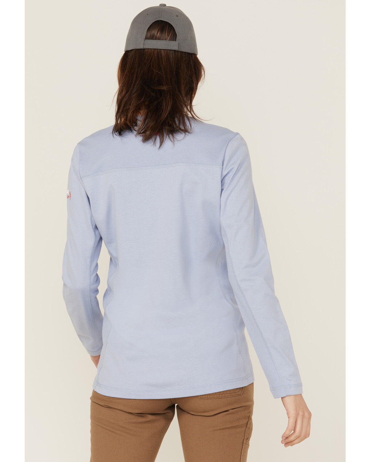 Image #4 - Ariat Women's FR AC Crew Long Sleeve Work Tee, Purple, hi-res
