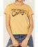 Image #2 - Bandit Women's Looking At Country Graphic Tee, Mustard, hi-res
