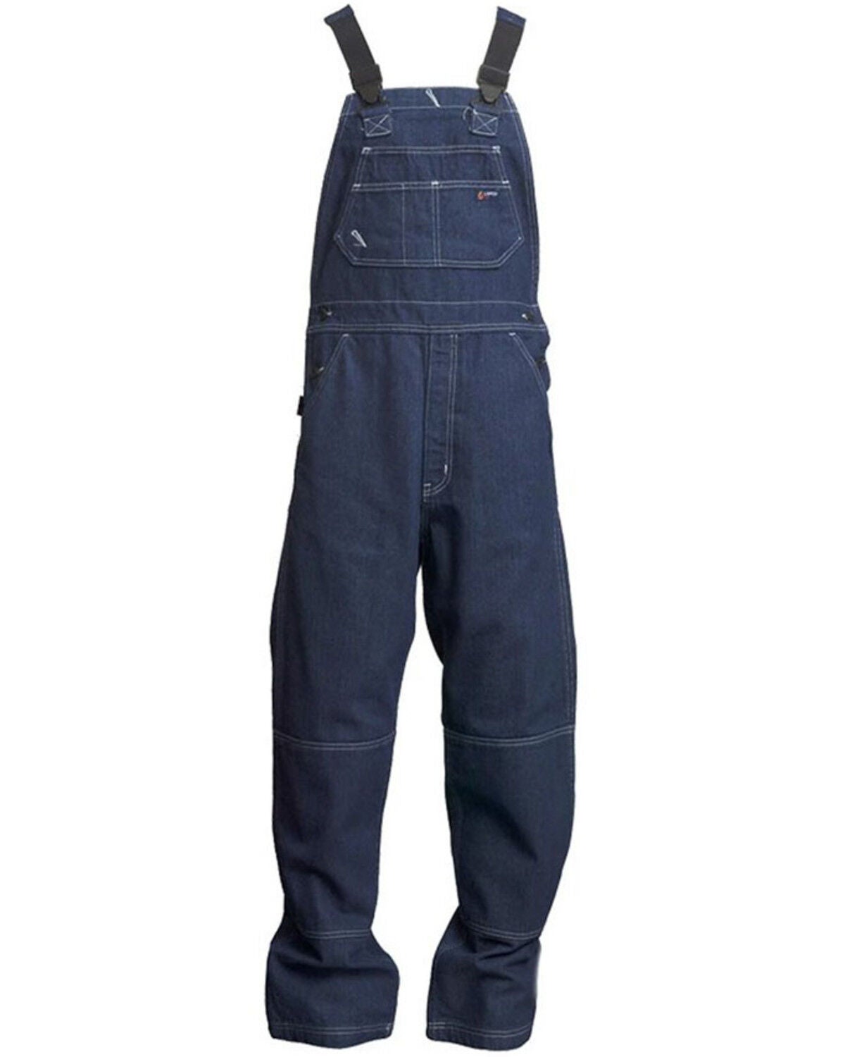 Image #1 - Lapco Men's 3XL FR Cotton Denim Bib Work Overall - Big, Blue, hi-res