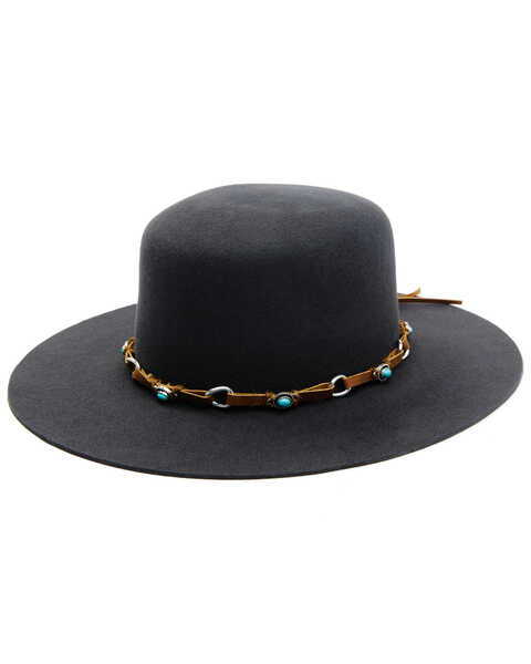 Shyanne Women's Felt Western Fashion Hat , Charcoal, hi-res