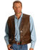 Kobler Tooled Leather Vest, Acorn, hi-res