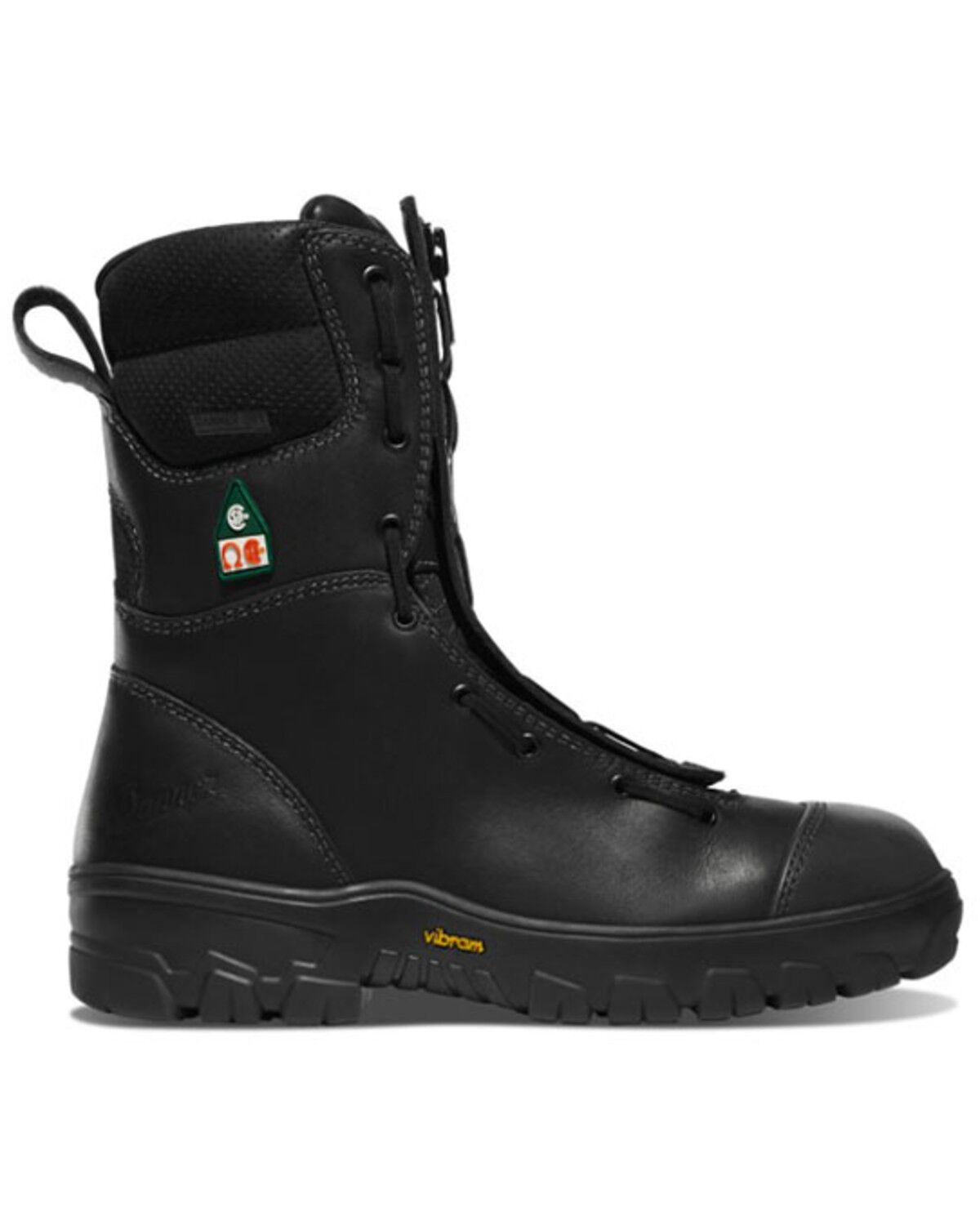 Image #2 - Danner Men's Modern Firefighter Work Boots - Composite Toe, Black, hi-res