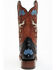 Image #5 - Dan Post Women's Tamarind Floral Leather Western Boots - Broad Square Toe, Black, hi-res