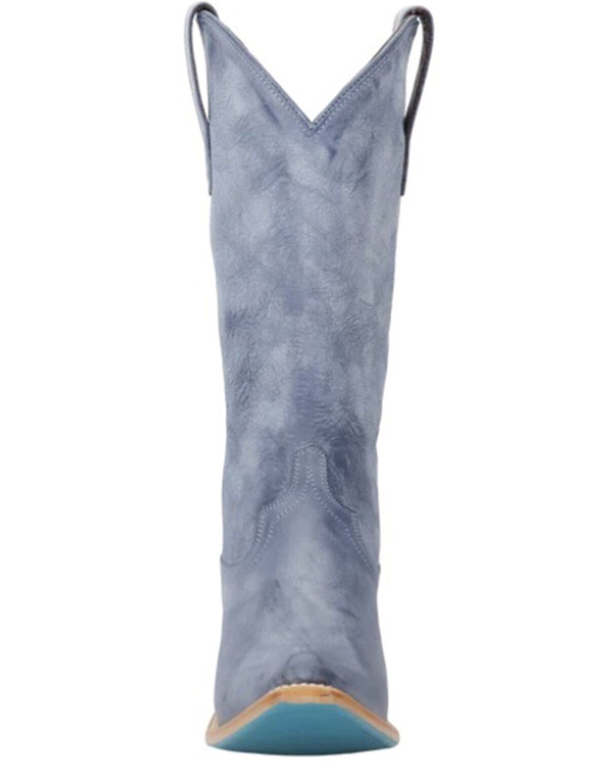 Image #4 - Lane Women's Emma Jane Tall Western Boots - Snip Toe, Blue, hi-res