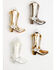 Image #1 - Boot Barn Cowboy Boots Glass Christmas Ornament Set - 4 Piece, Natural, hi-res