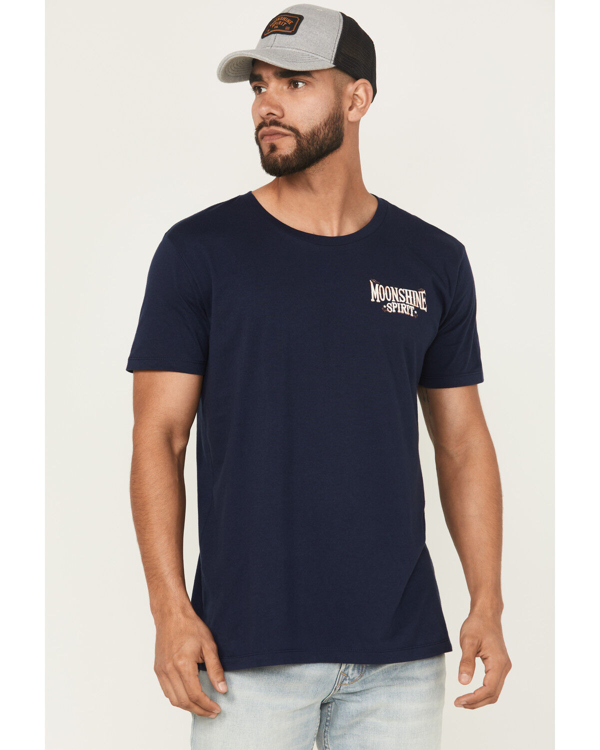 Image #2 - Moonshine Spirit Men's Moonlit Short Sleeve Graphic T-Shirt, Navy, hi-res