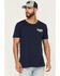 Image #2 - Moonshine Spirit Men's Moonlit Short Sleeve Graphic T-Shirt, Navy, hi-res