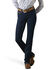 Image #1 - Ariat Women's Dark Wash Mid Rise Ella Stretch Straight Jeans, Blue, hi-res