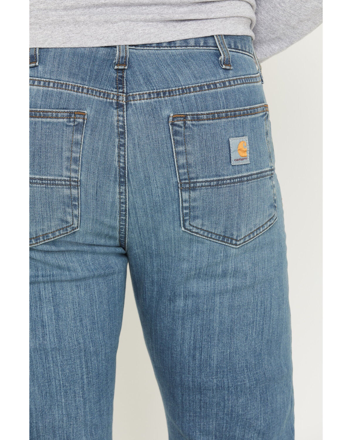 Image #4 - Carhartt Men's Rugged Flex&reg; Relaxed Straight Work Jeans, Blue, hi-res
