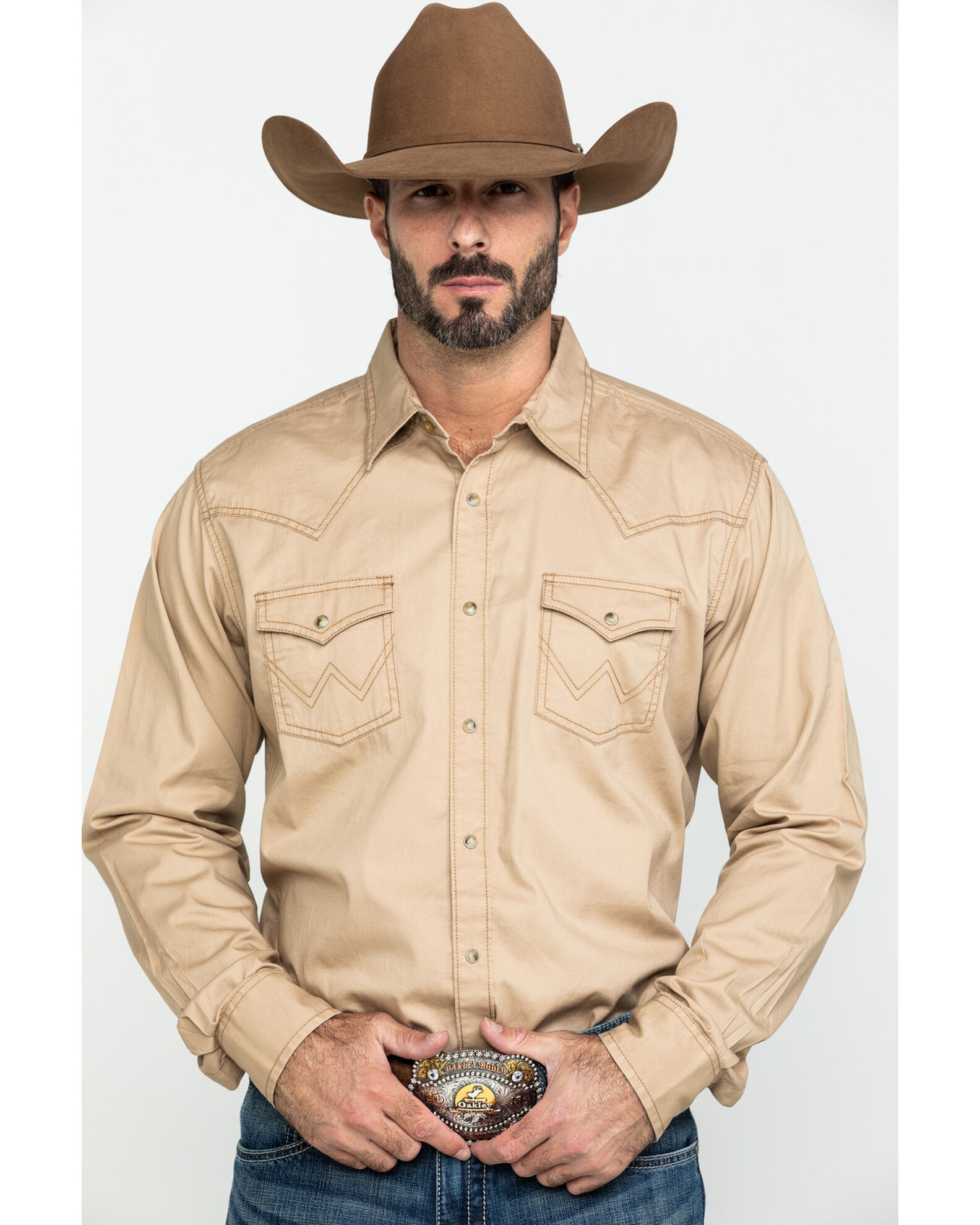 Tan wrangler shirt 2025