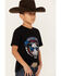 Image #2 - Rock & Roll Denim Boys' Dale Brisby Rodeo Time Short Sleeve Graphic T-Shirt, Black, hi-res