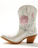 Image #3 - Ariat Women's Arrosa Overlay Metallic Short Western Boots - Round Toe, Ivory, hi-res