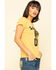 Bandit Brand Women's Saddle Up Graphic Tee, Dark Yellow, hi-res