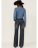 Stetson Women's 214 Dark Wash City Trousers, Blue, hi-res