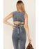 Image #4 - Flying Tomato Women's It's Another Day Light Denim Jumpsuit , Blue, hi-res