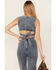 Image #4 - Flying Tomato Women's It's Another Day Light Denim Jumpsuit, Blue, hi-res