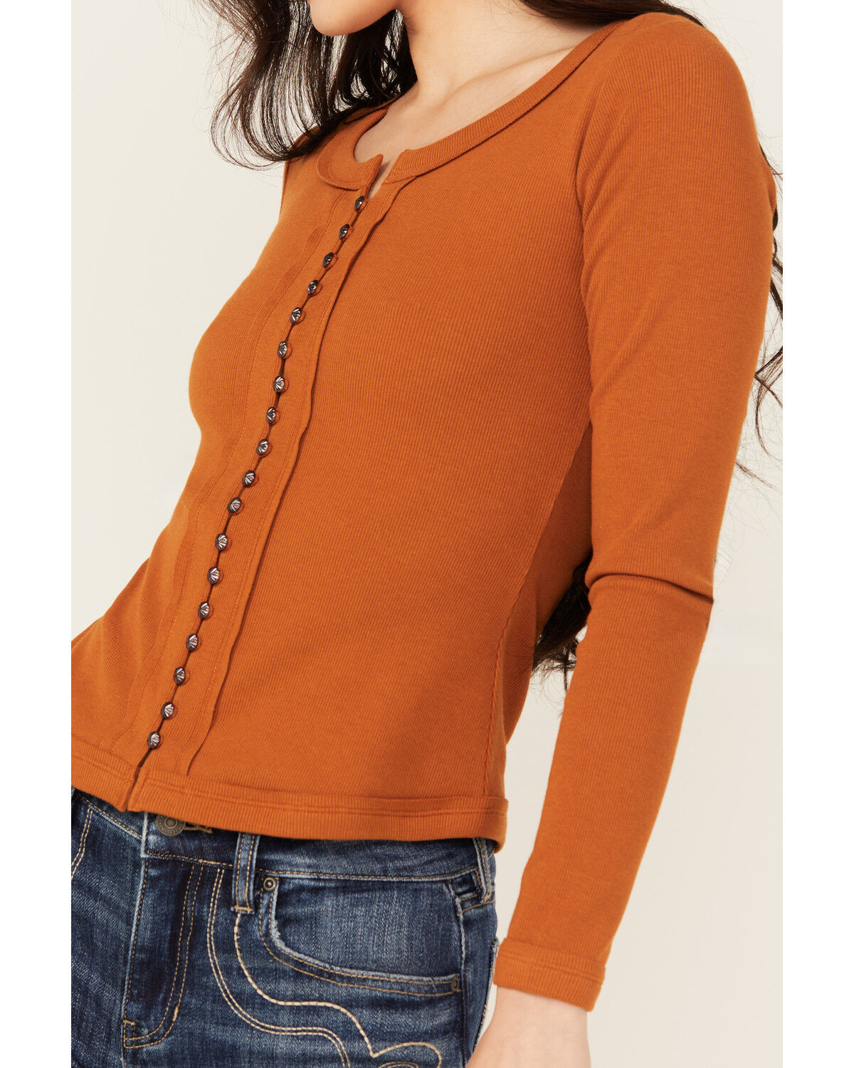 Image #3 - Idyllwind Women's Rambling Long Sleeve Button-Down Shirt, Caramel, hi-res