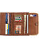 American West Mohave Canyon Ladies' Chestnut Brown Tri-Fold Wallet, Chestnut, hi-res