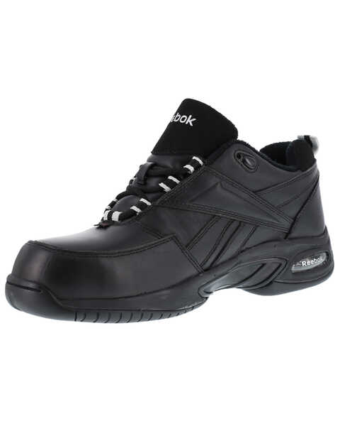 Image #2 - Reebok Men's Tyak High Performance Hiker Work Boots - Composite Toe, Black, hi-res