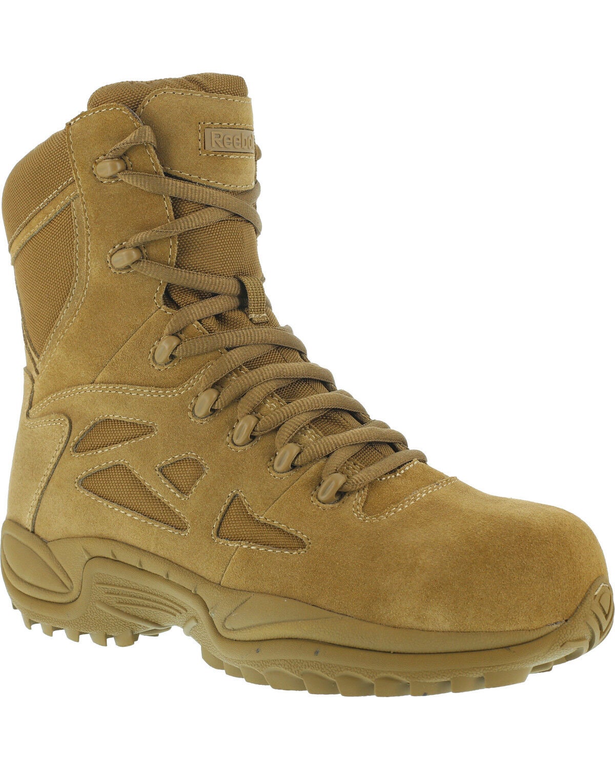 Reebok Men's Stealth 8" Tactical Boots - Composite Toe, Honey, hi-res