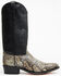 Old West Men's Snake Print Western Boots - Medium Toe, Natural, hi-res