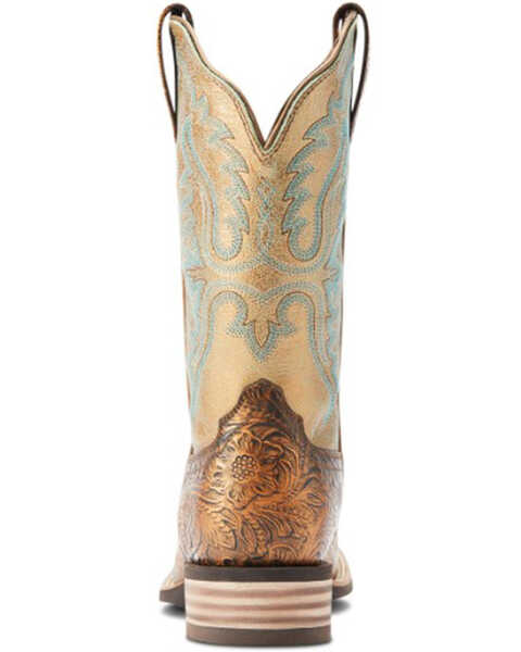 Image #3 - Ariat Women's Olena Western Performance Boots - Broad Square Toe, Brown, hi-res