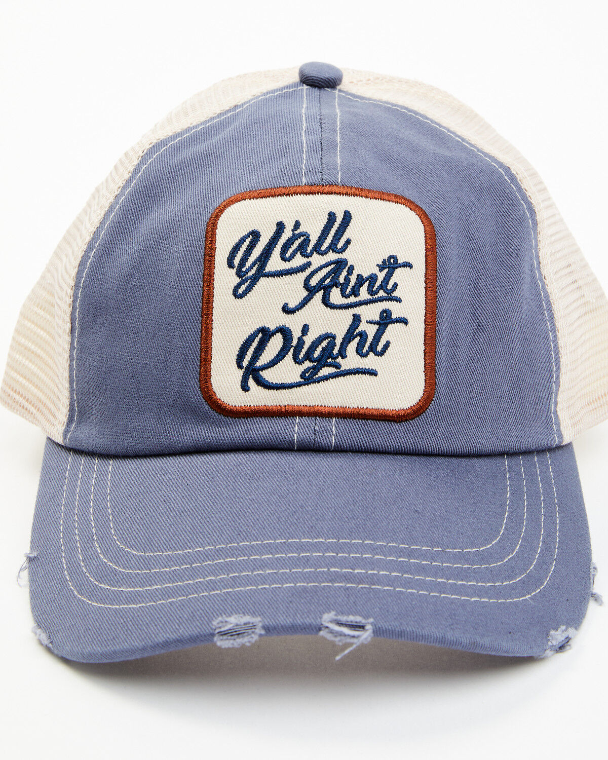 Image #1 - Idyllwind Women's Y'all Ain't Right Baseball Hat, Blue, hi-res