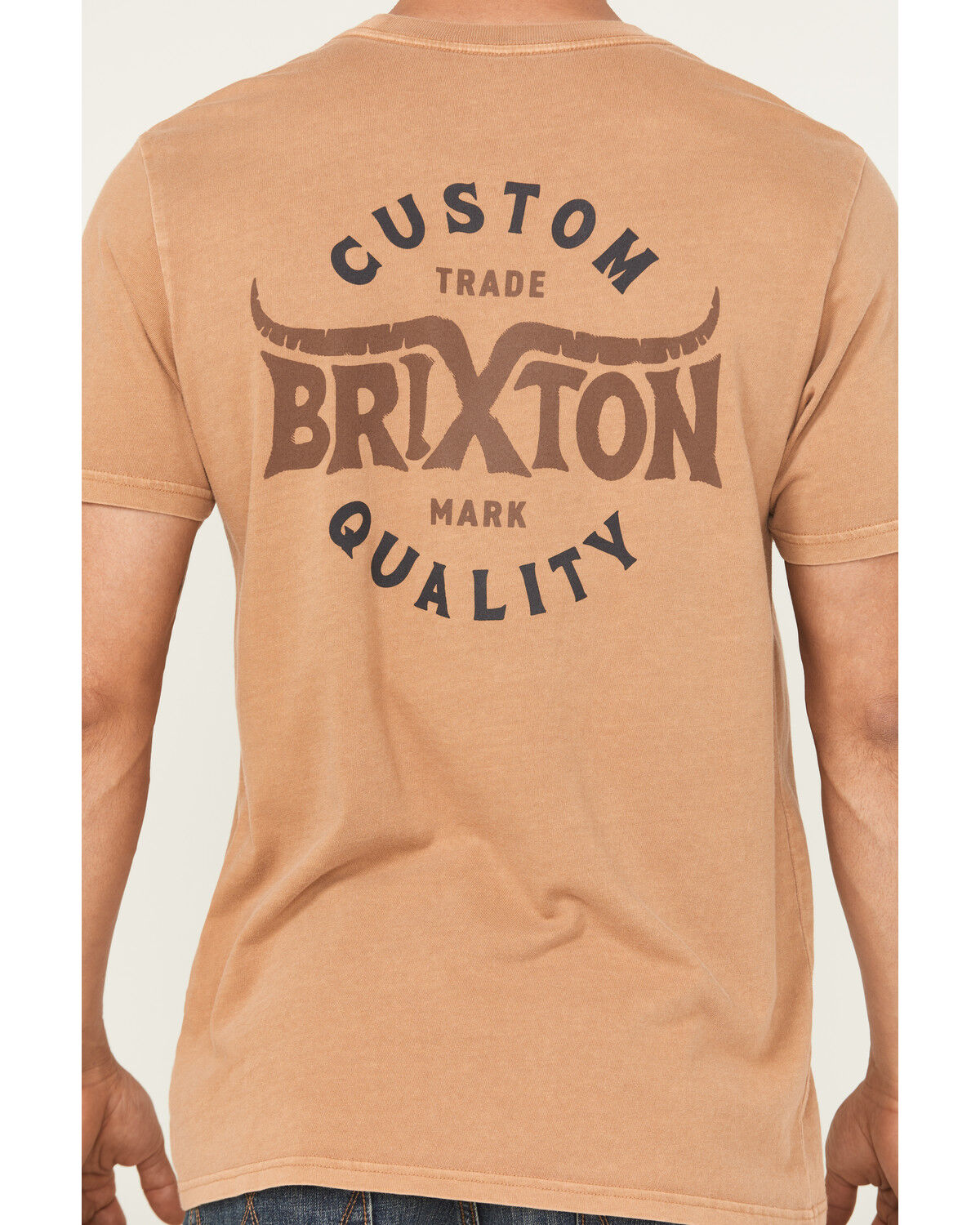 Image #3 - Brixton Men's Gibson Logo Short Sleeve Graphic T-Shirt, Rust Copper, hi-res