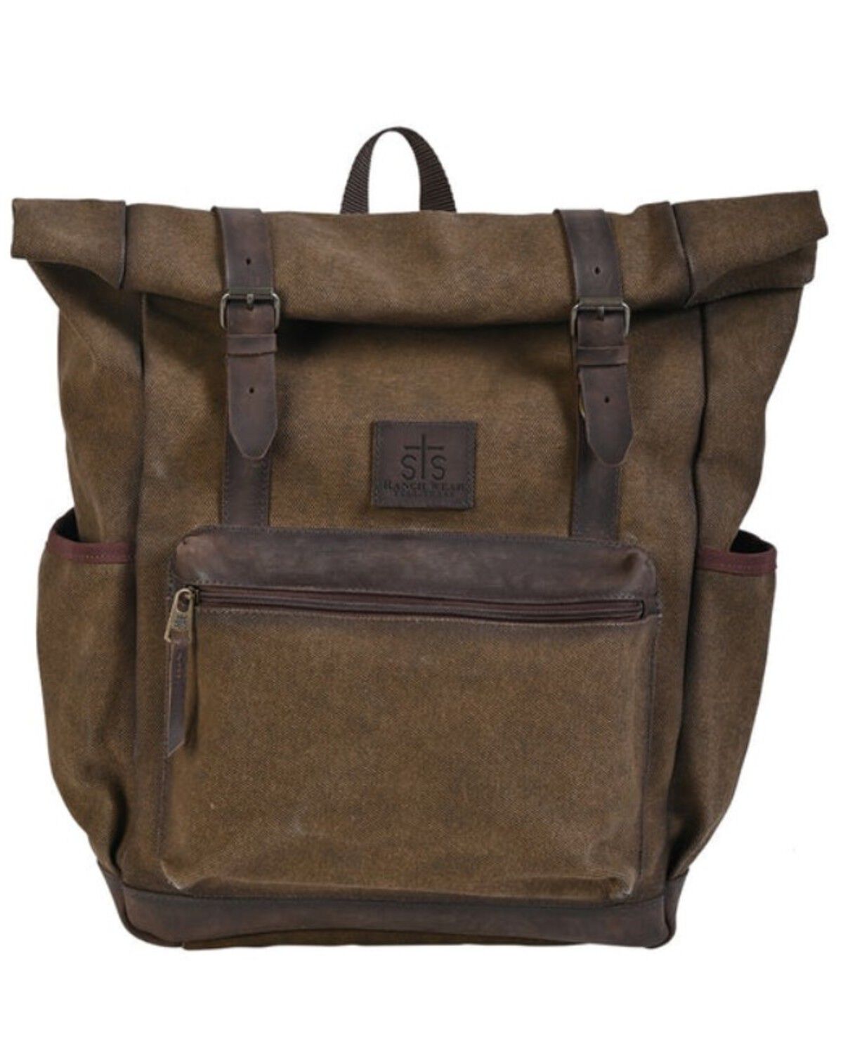 Image #1 - STS Ranchwear By Carroll Trailblazer Jeremiah Roll Backpack, Brown, hi-res